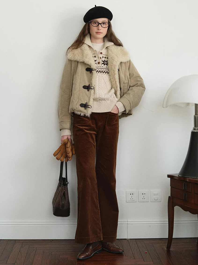 Maja Flap-Pocket Velveteen Pants