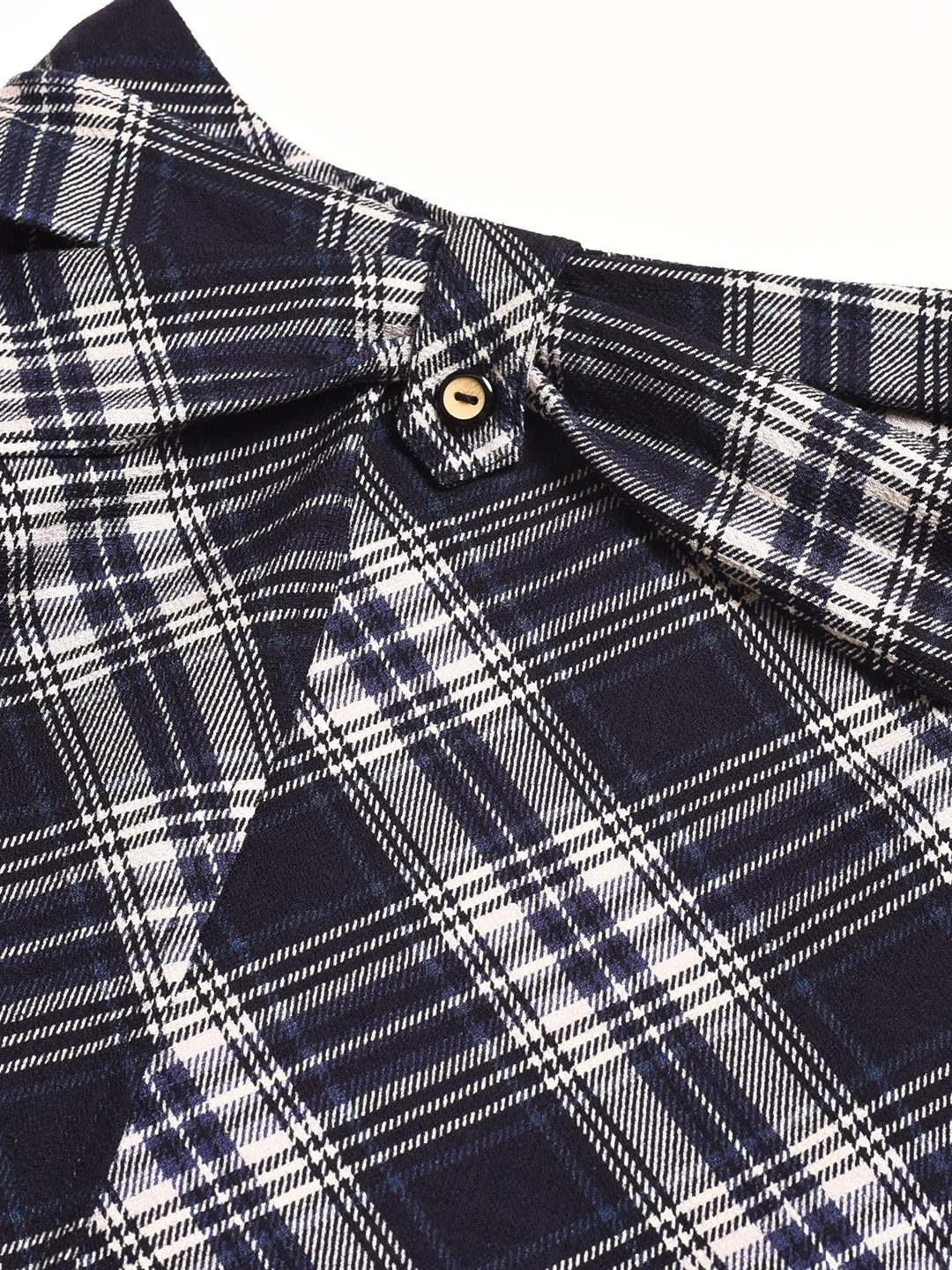 Alayah A-Line Plaid Viscose Skirt