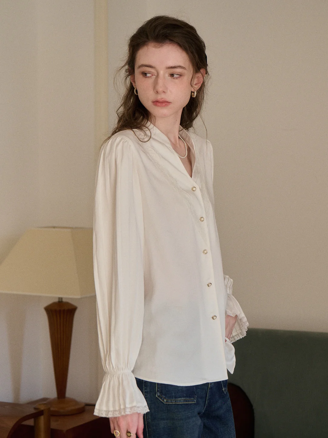 Sariyah V-Neck 100% Lyocell Blouse