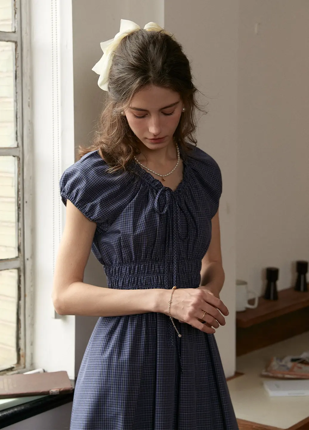 Baylee Round Neck 100% Cotton Dress