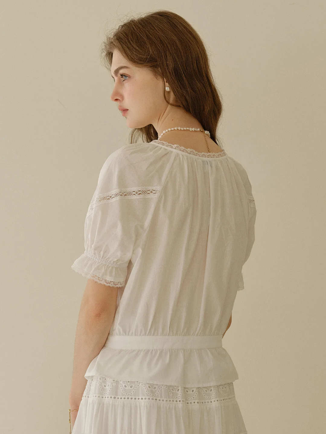 Samara Round Neck 100% Cotton Blouse