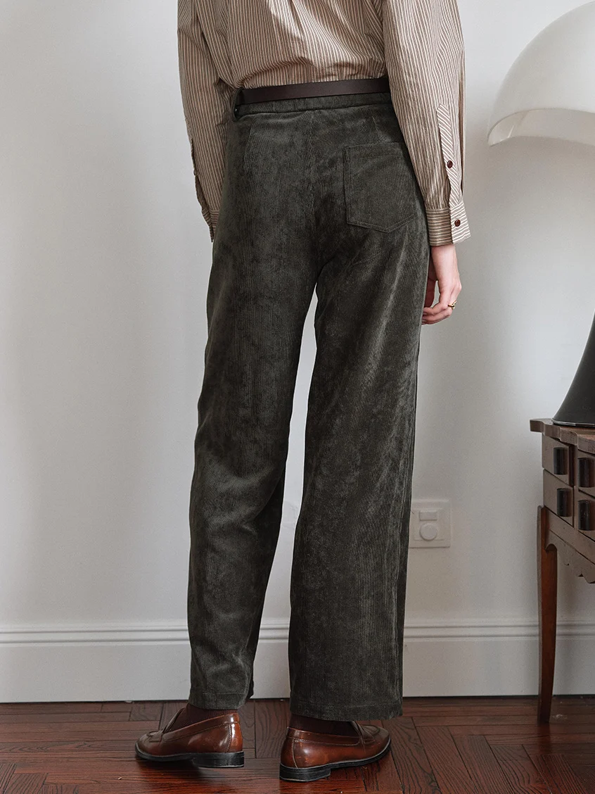 Ghislaine High-Waisted Wide-Leg Trousers