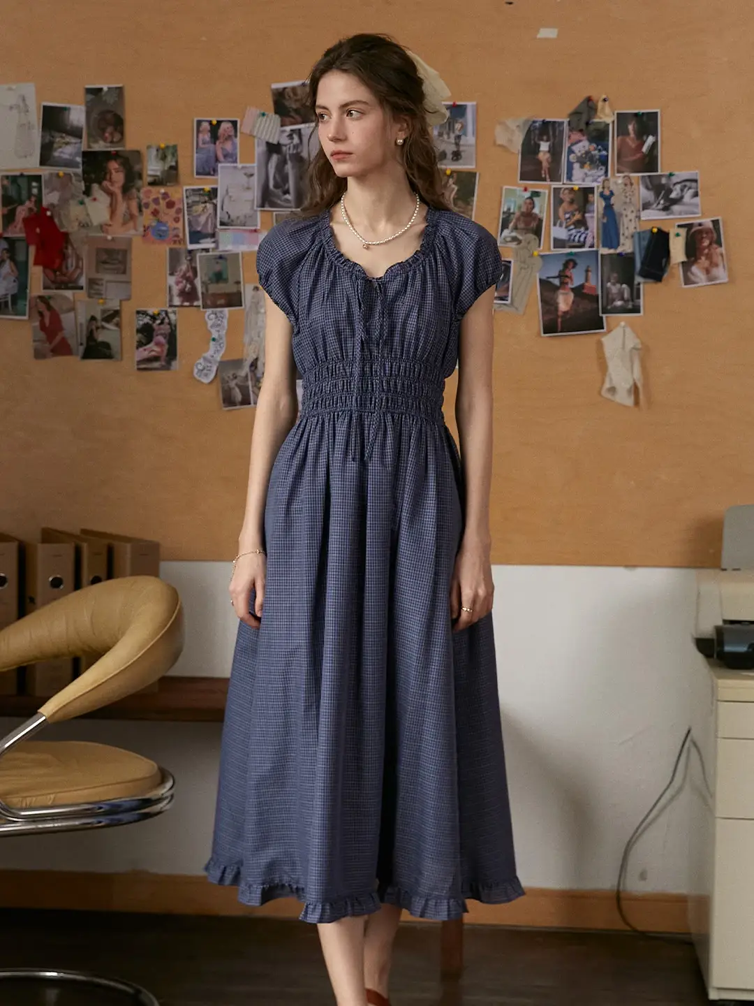 Baylee Round Neck 100% Cotton Dress
