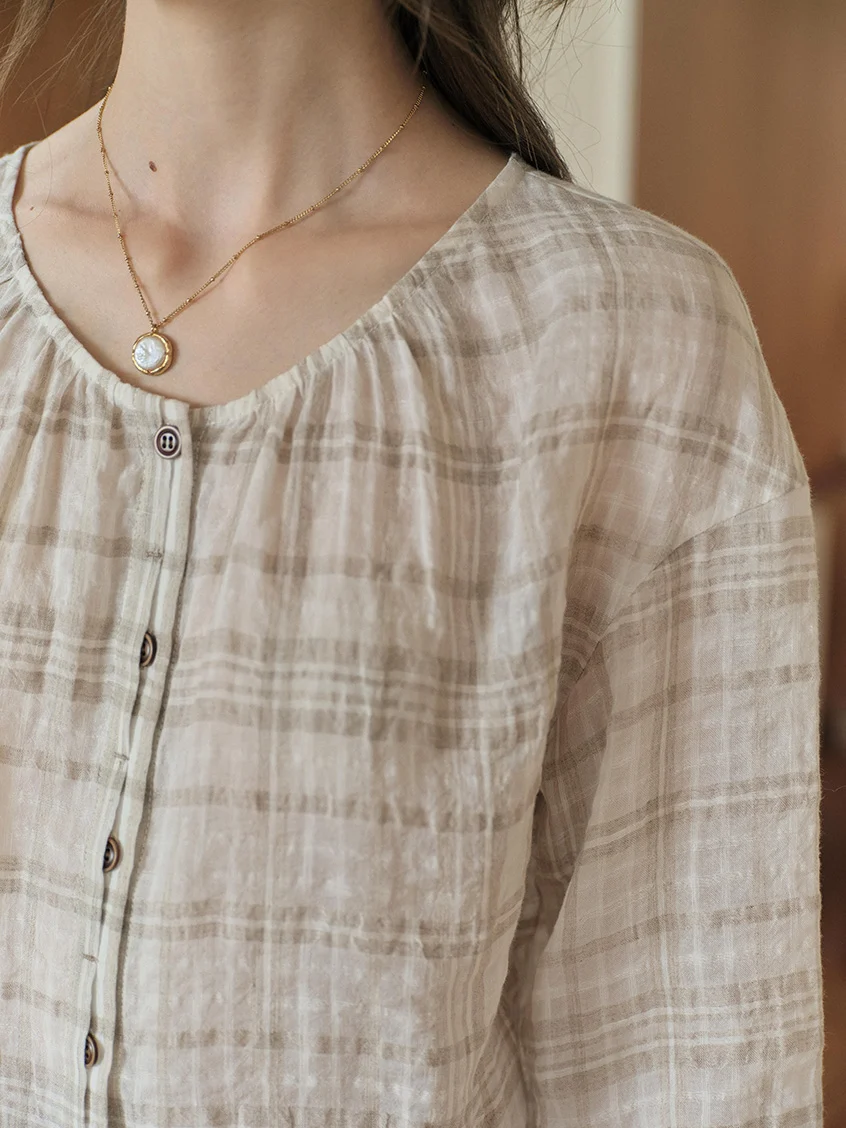 Leilani Round Neck Loose Blouse