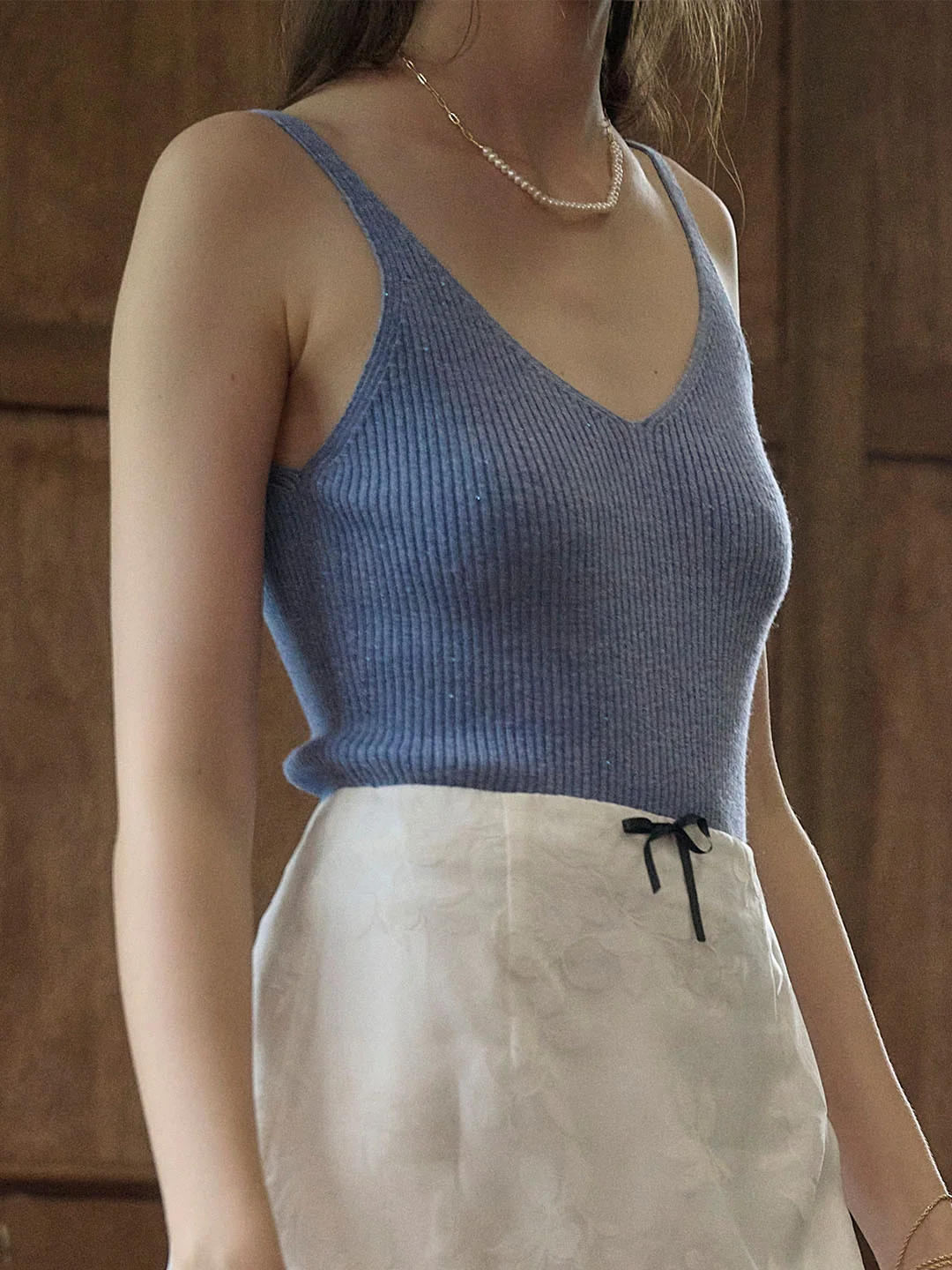 【Final Sale】Avianna V-Neck Knit Camisole Top