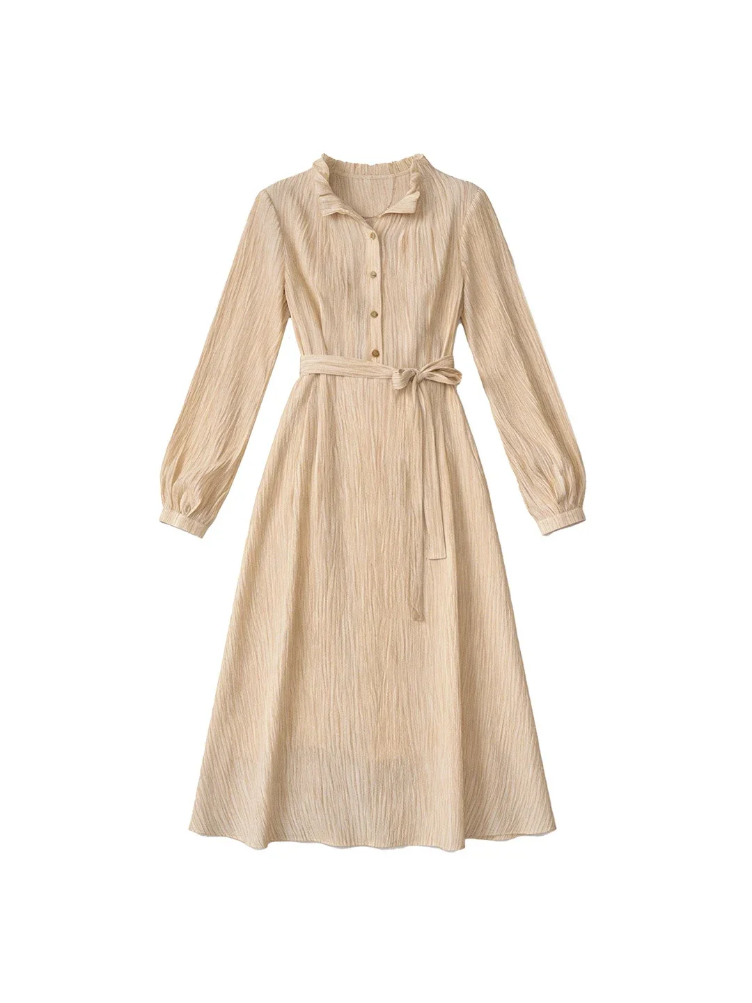 Mazie Ruffle Collar Waist Dress