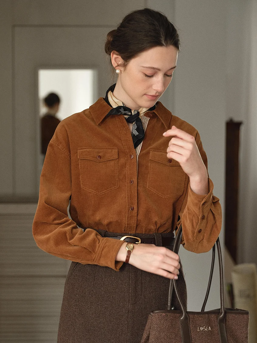 Zosia 100% Cotton Dual-Pocket Shirt
