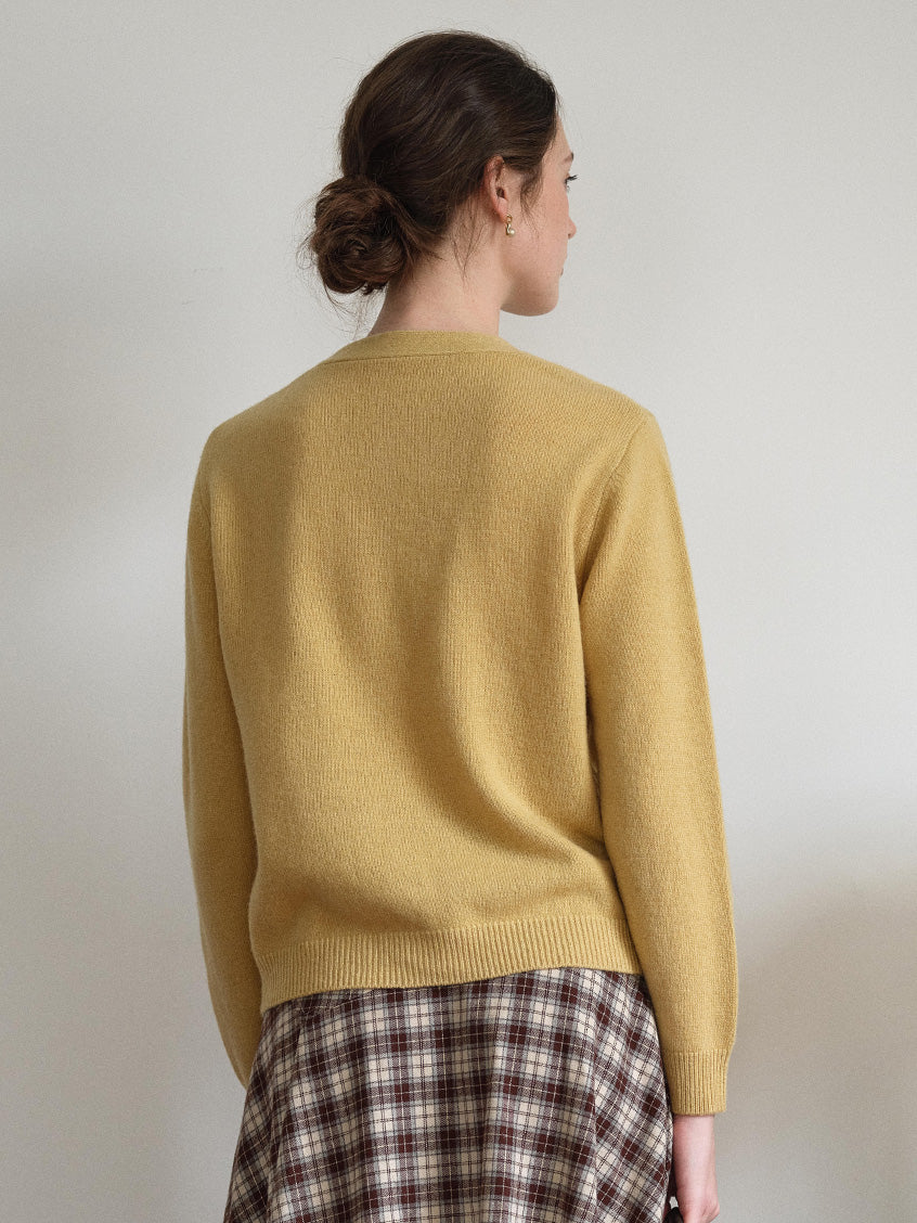Ainhoa 100%Wool Drop Shoulder Versatile Cardigan