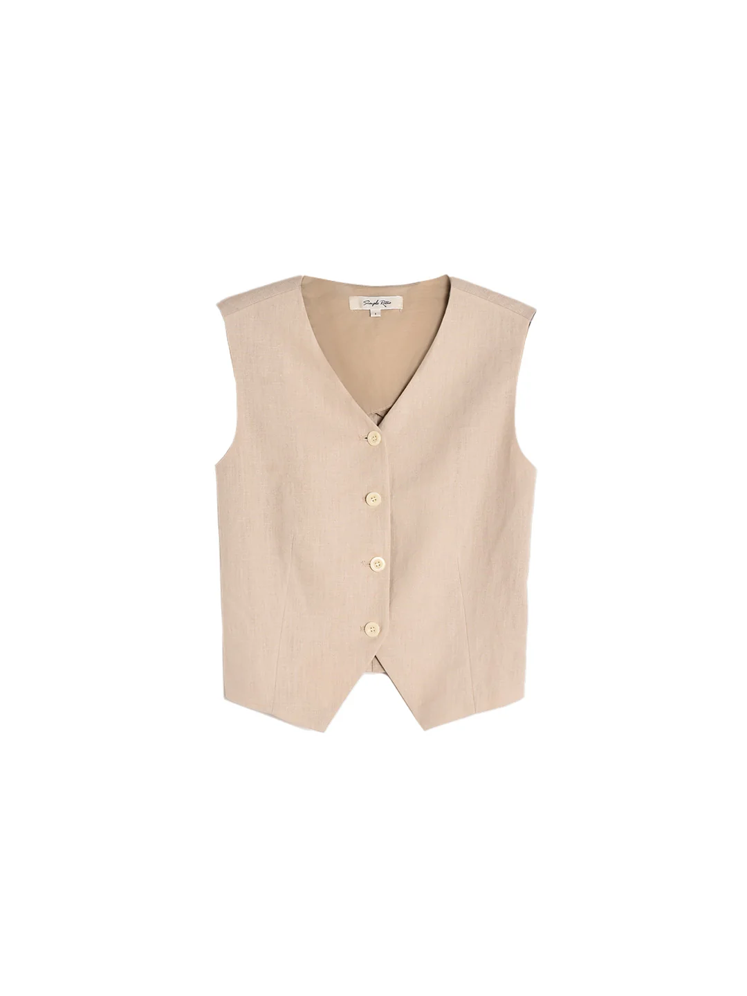 Max V-Neck 100% Ramie Vest