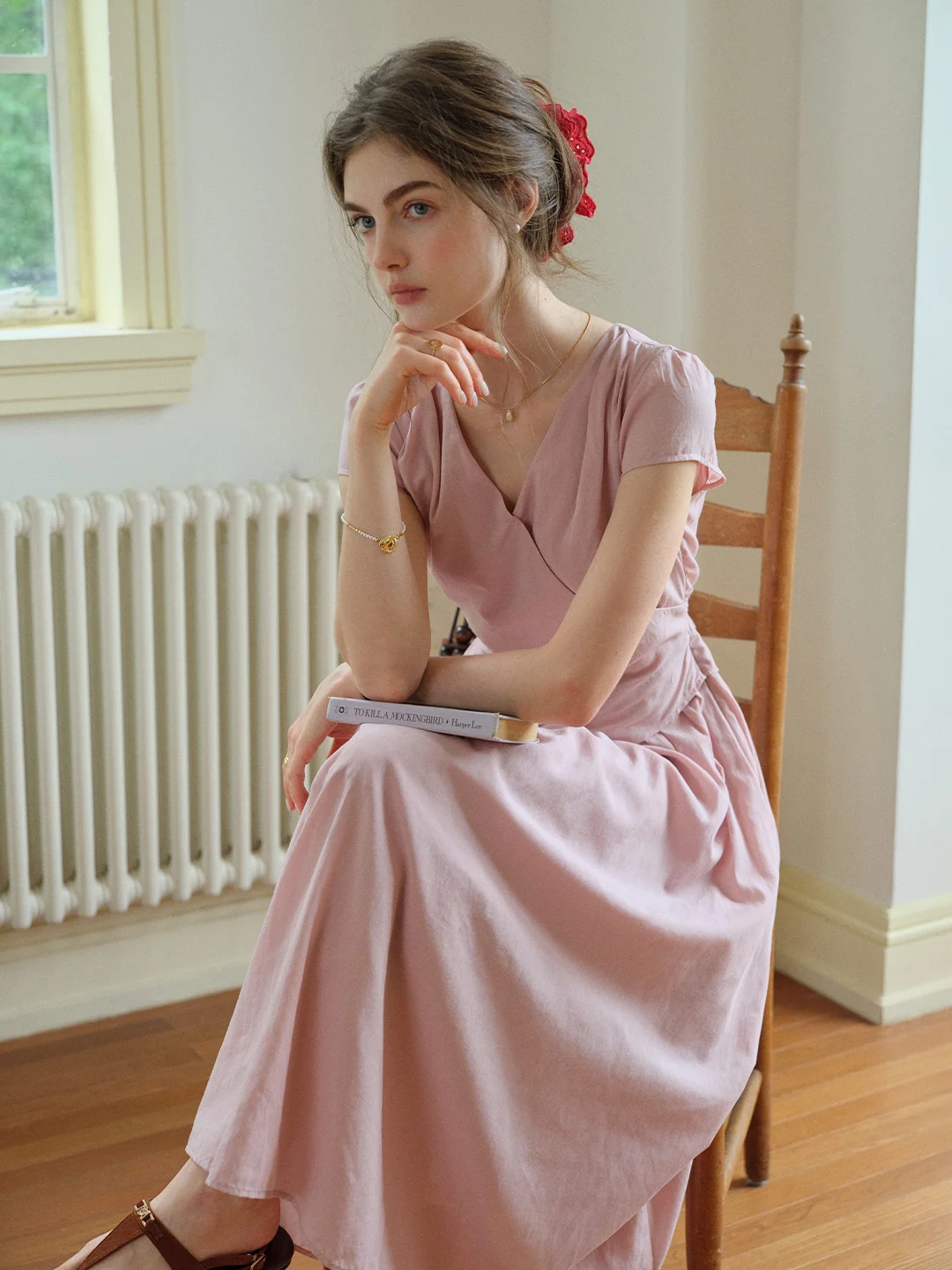 Jessamine V-Neck Loose Dress