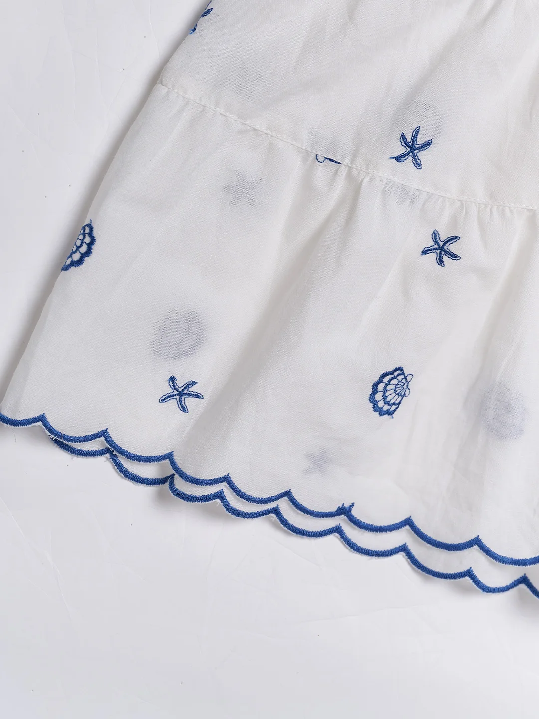 Clare Shell Embroidered Maxi Dress