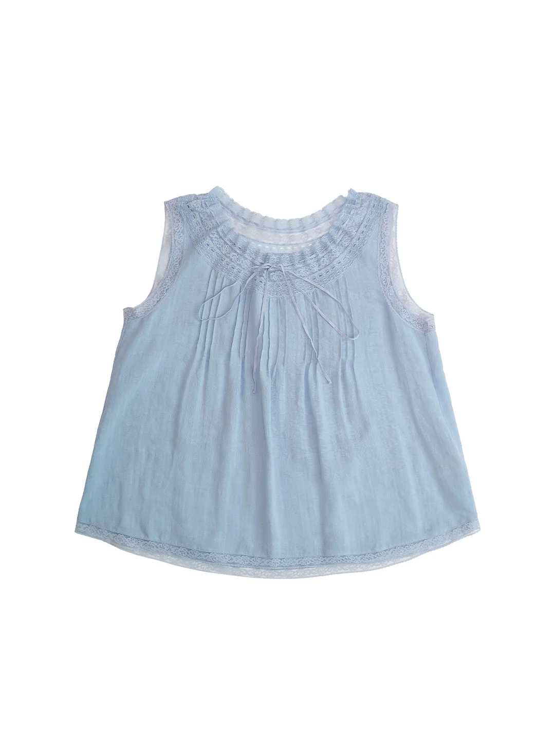 Alayna Round Neck Lace Blouse