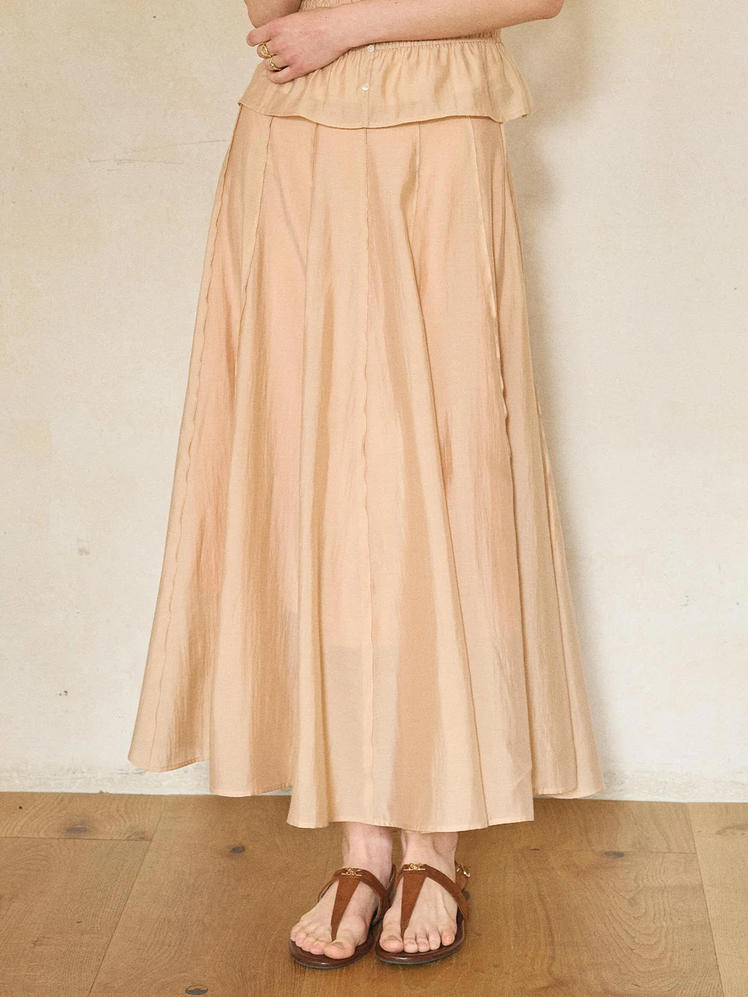 Winter Light Lyocell Maxi Skirt