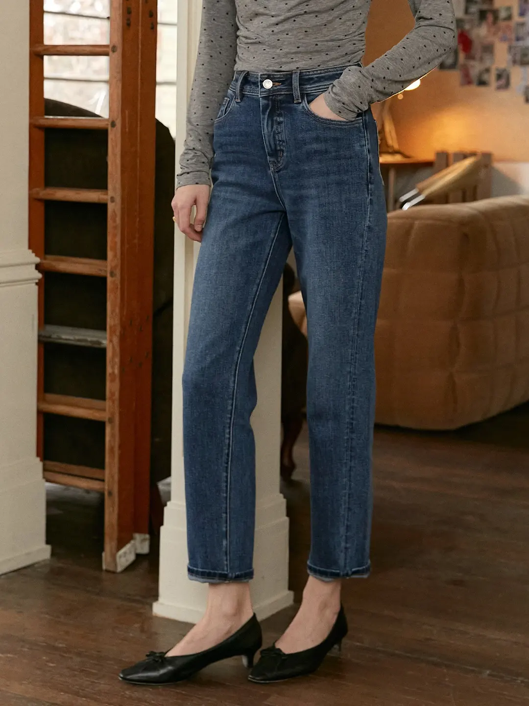 【Final Sale】Reya Versatile Cotton Jeans