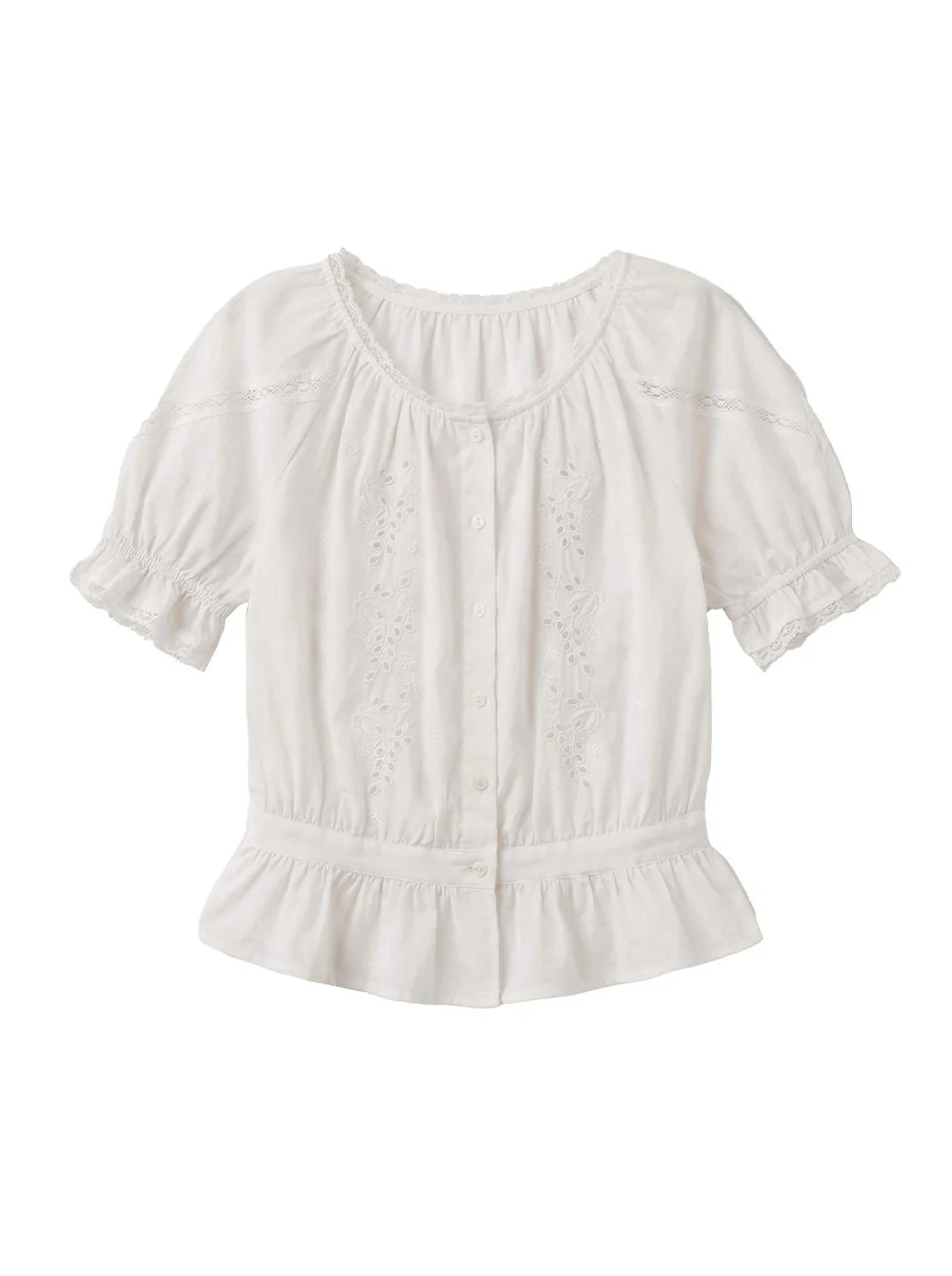 Samara Round Neck 100% Cotton Blouse