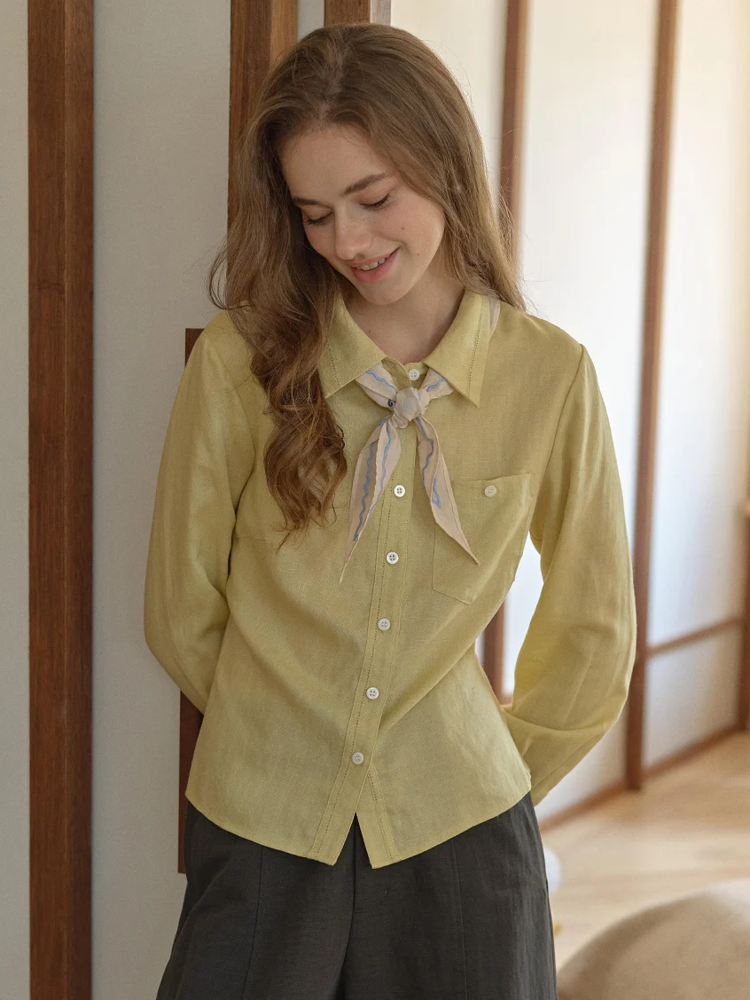 Alessandra Embroidery All-Purpose Lyocell Shirt