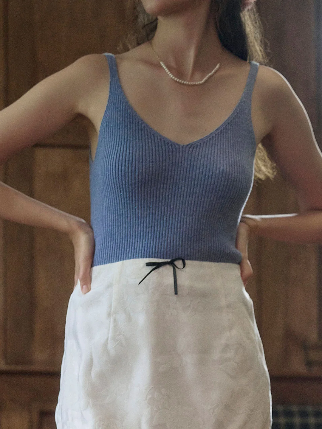 【Final Sale】Avianna V-Neck Knit Camisole Top
