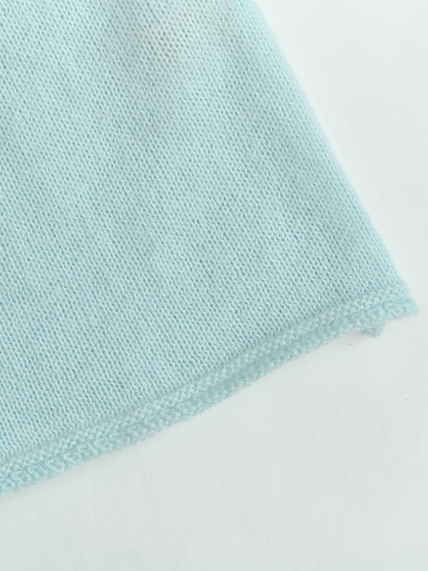 Ellianna Round Neck Lace Embroidery Knitwear