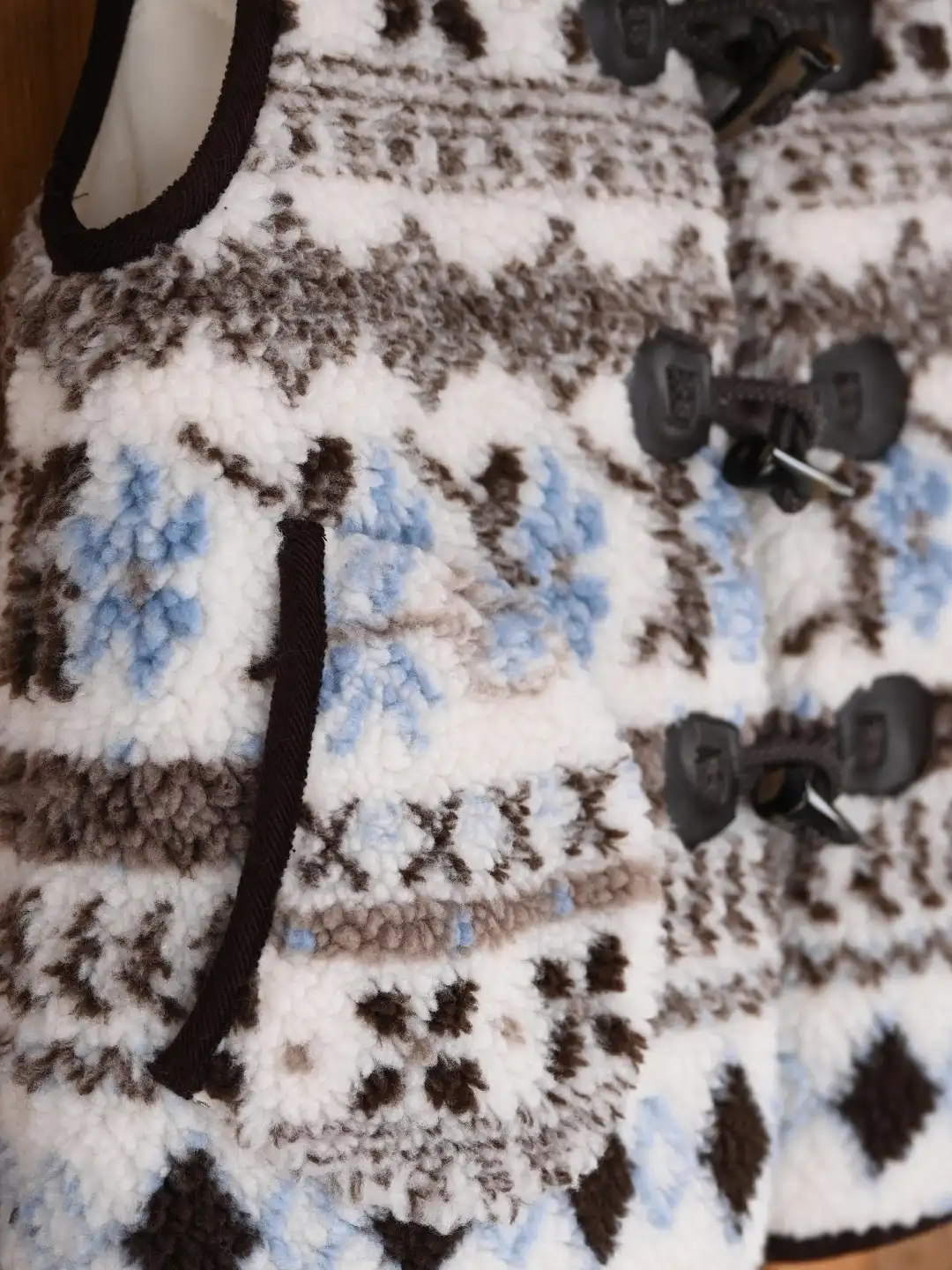 Kamari Round Neck Fair Isle Vest