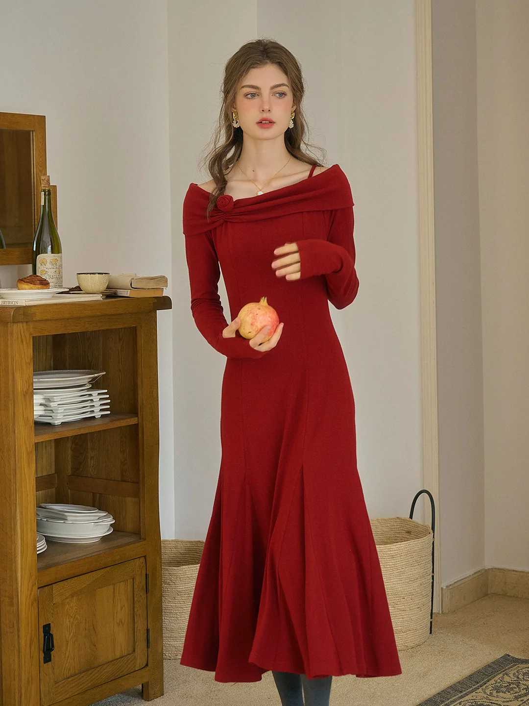 Gianna 3D Rose Dress