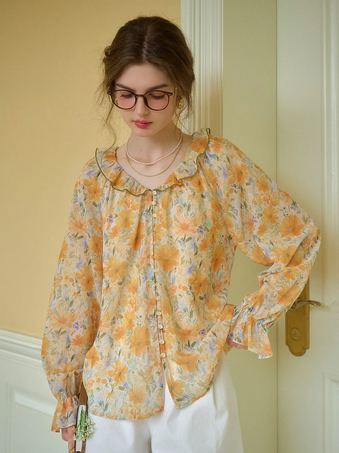 Matilda Round Neck Floral Blouse