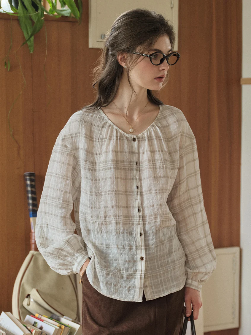 Leilani Round Neck Loose Blouse