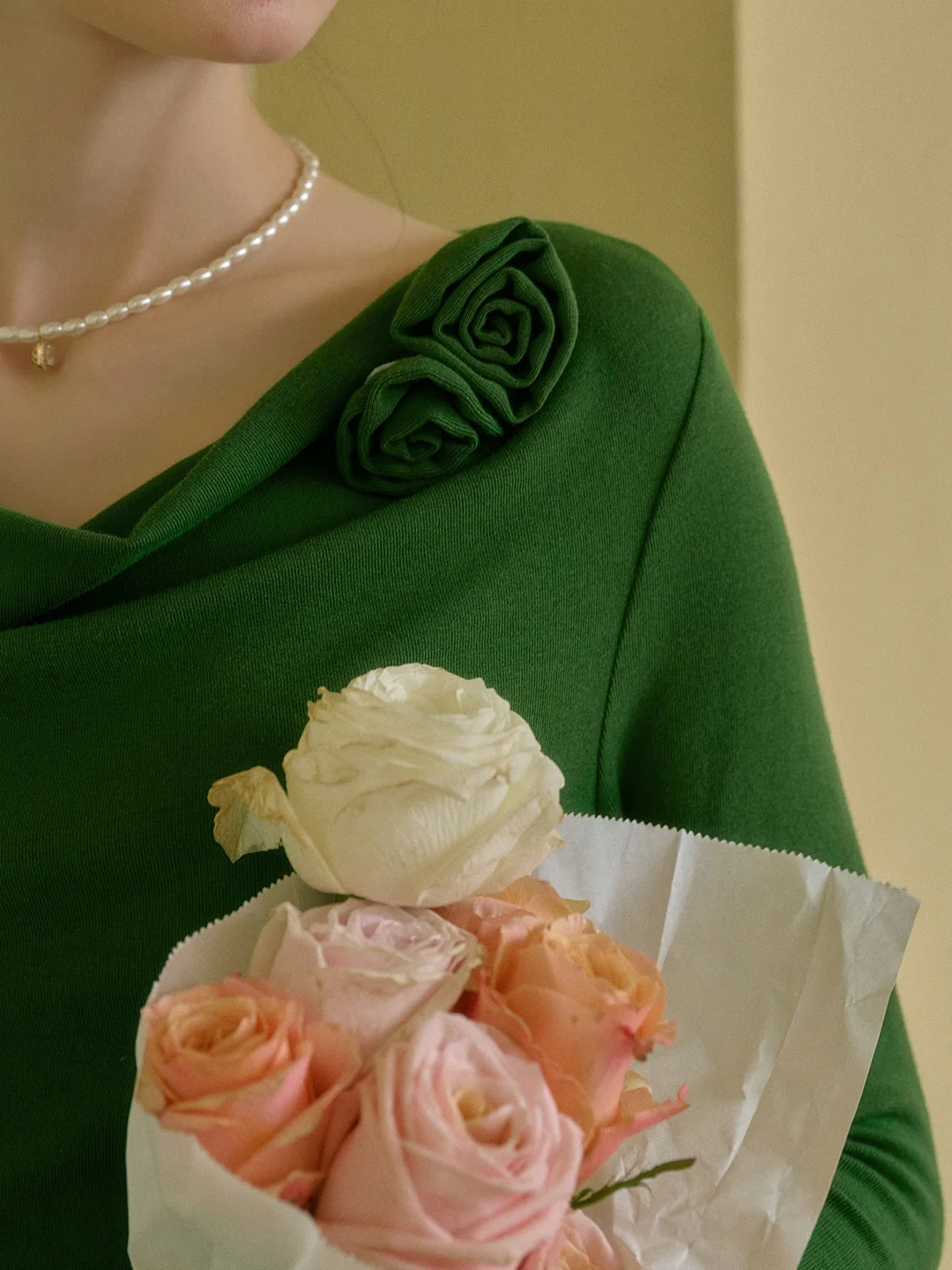 Gianna 3D Rose Dress