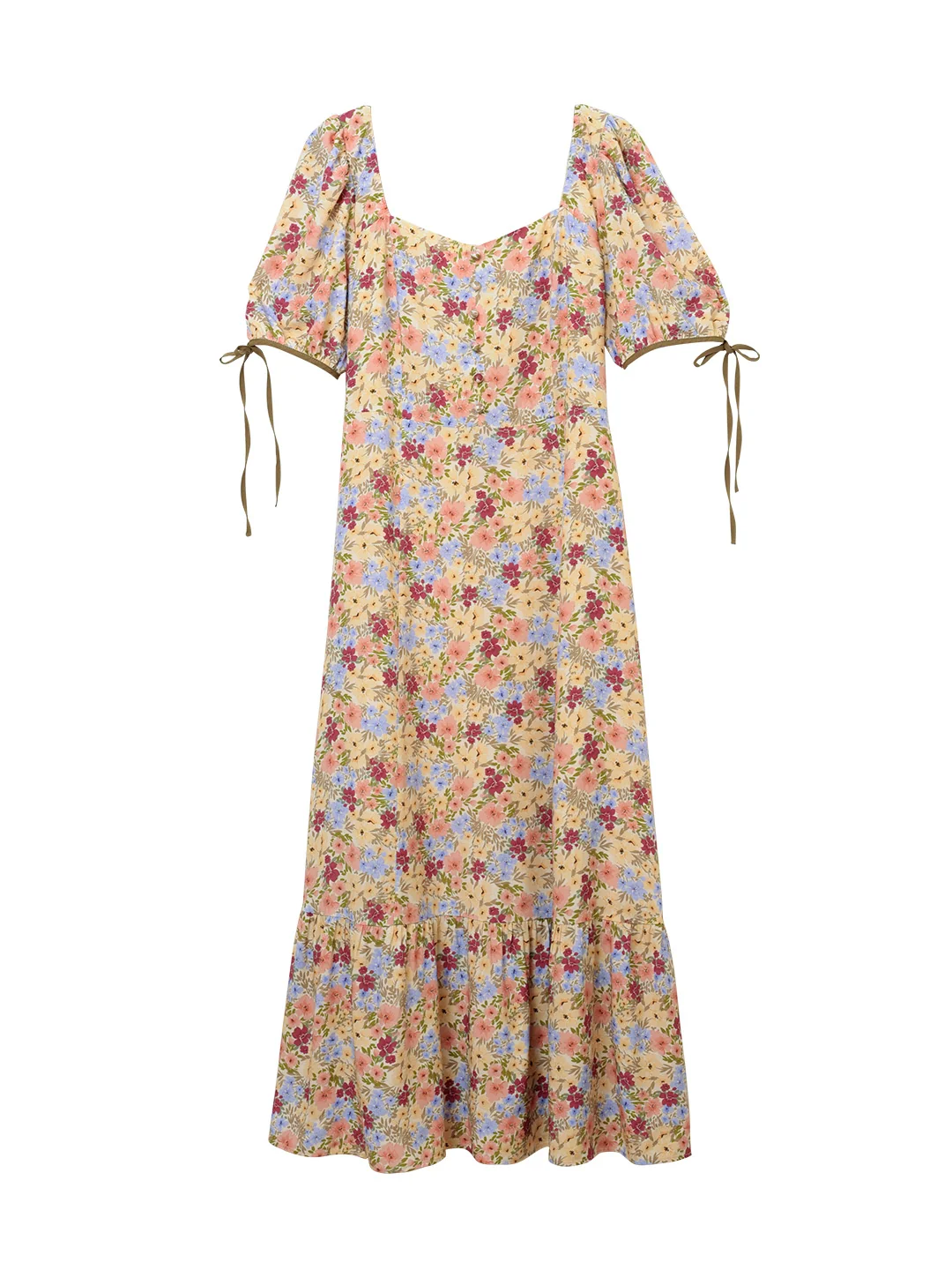 Kassidy Daisy Print Drawstring Dress