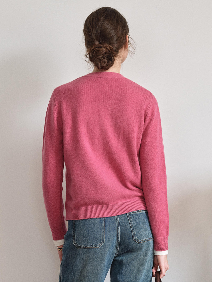 Ainhoa 100%Wool Drop Shoulder Versatile Cardigan