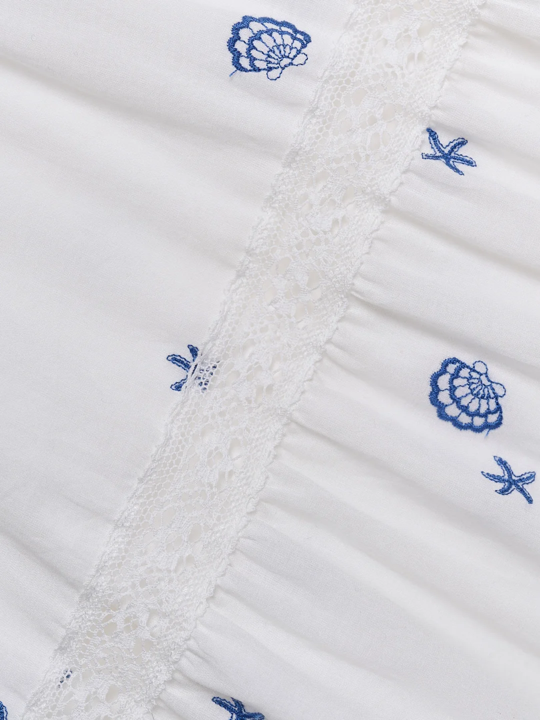 Clare Shell Embroidered Maxi Dress