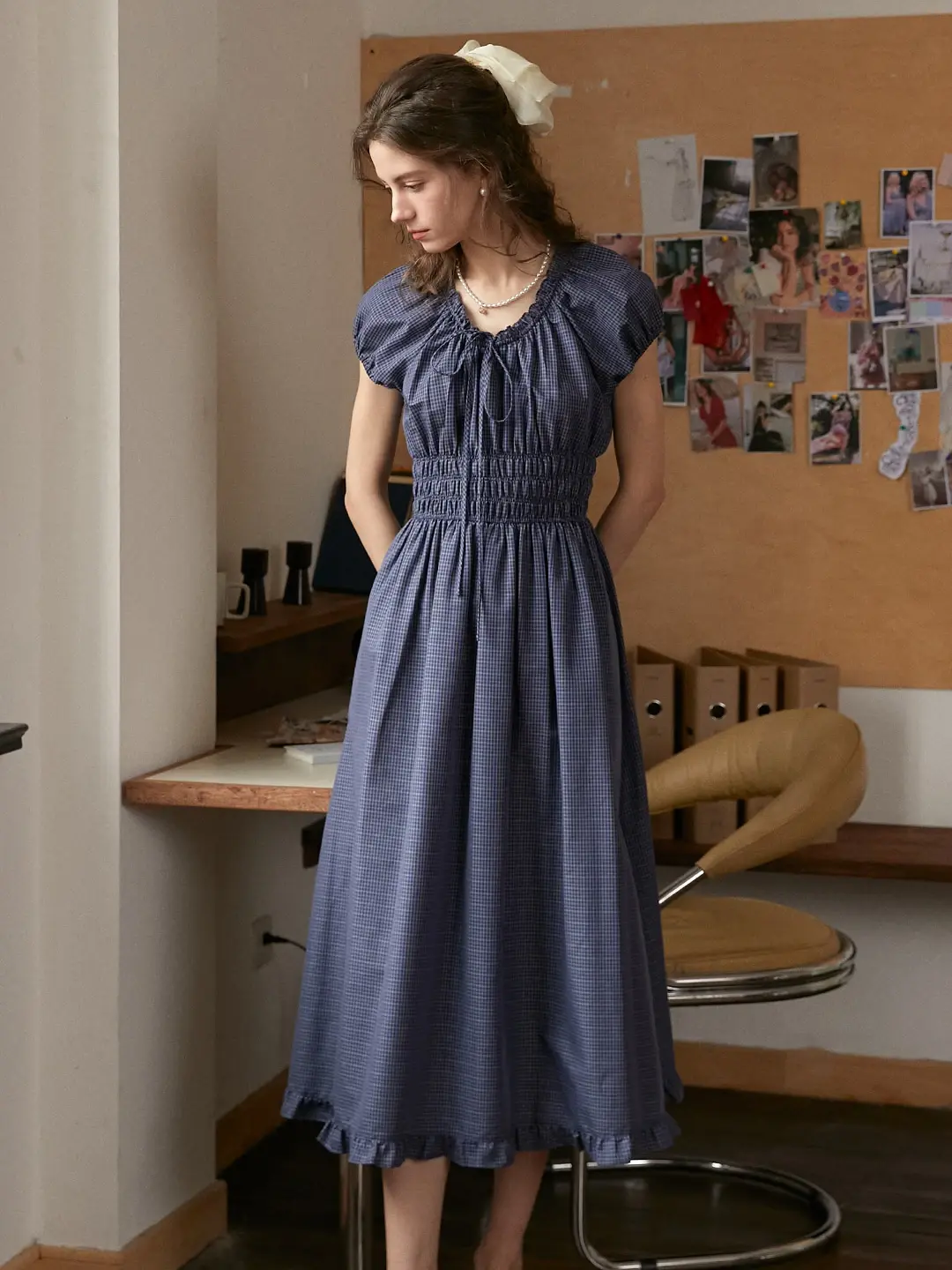 Baylee Round Neck 100% Cotton Dress