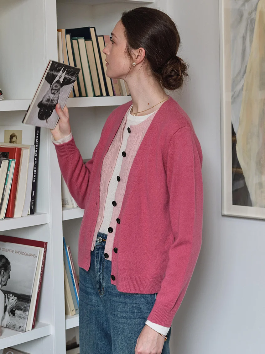 Ainhoa 100%Wool Drop Shoulder Versatile Cardigan