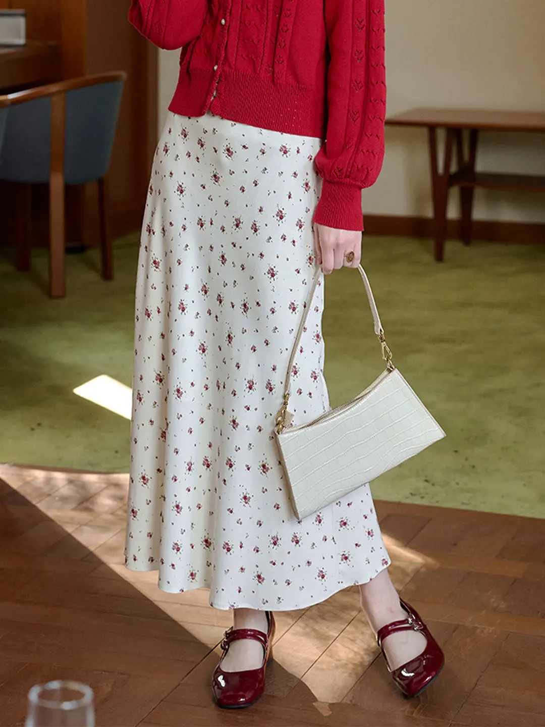 【Final Sale】Elia Rose Printing Skirt