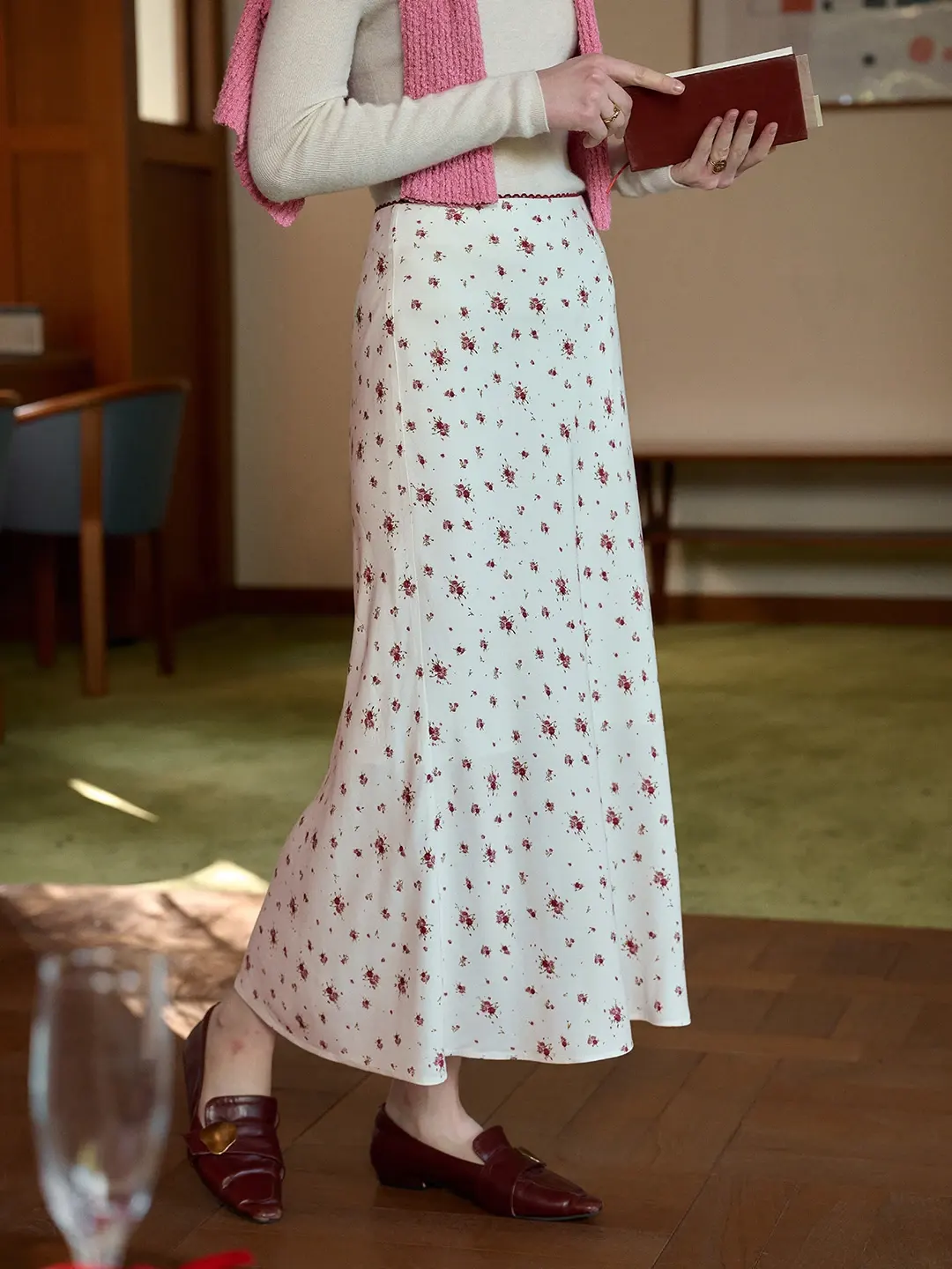 【Final Sale】Elia Rose Printing Skirt