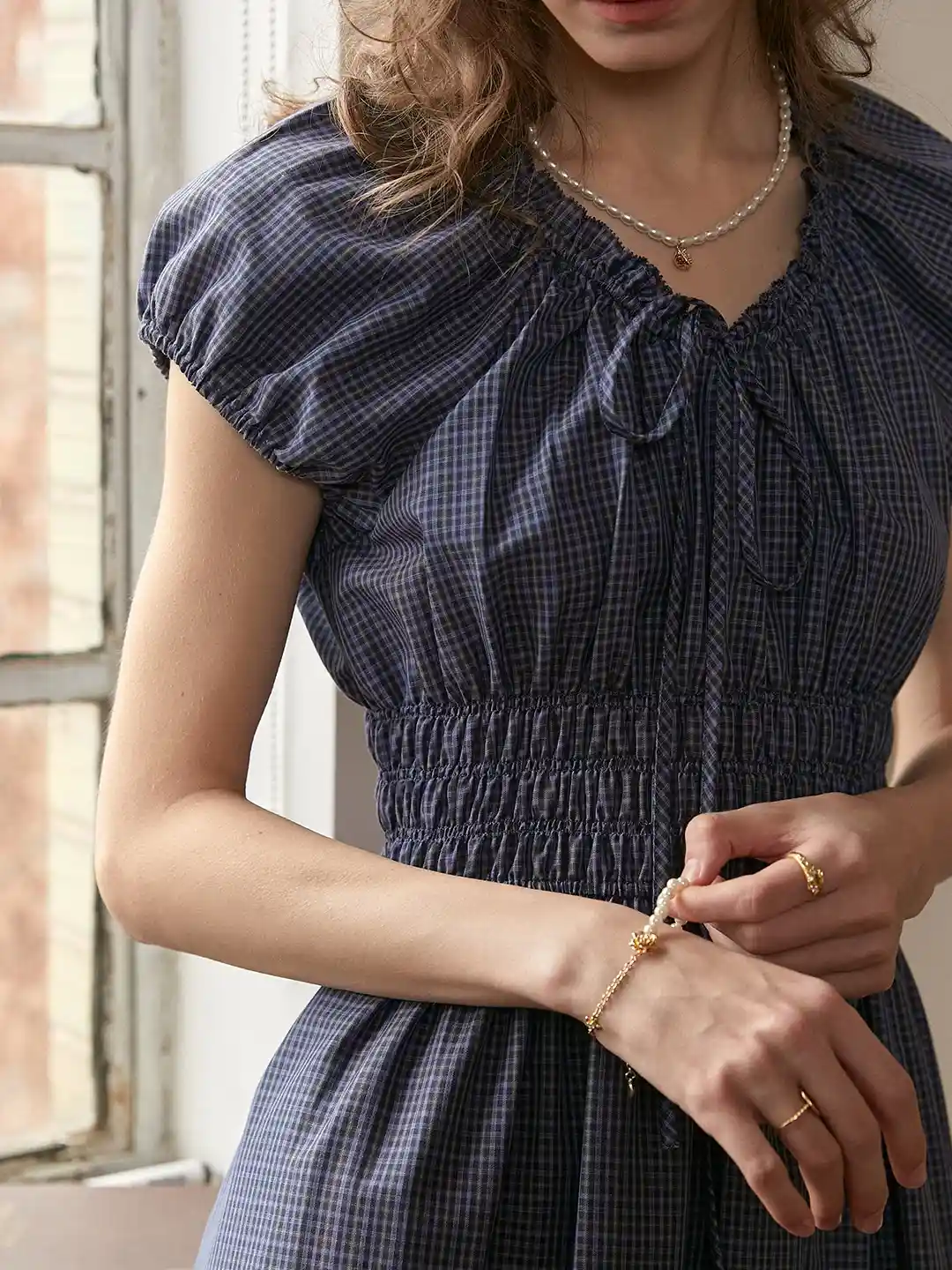 Baylee Round Neck 100% Cotton Dress