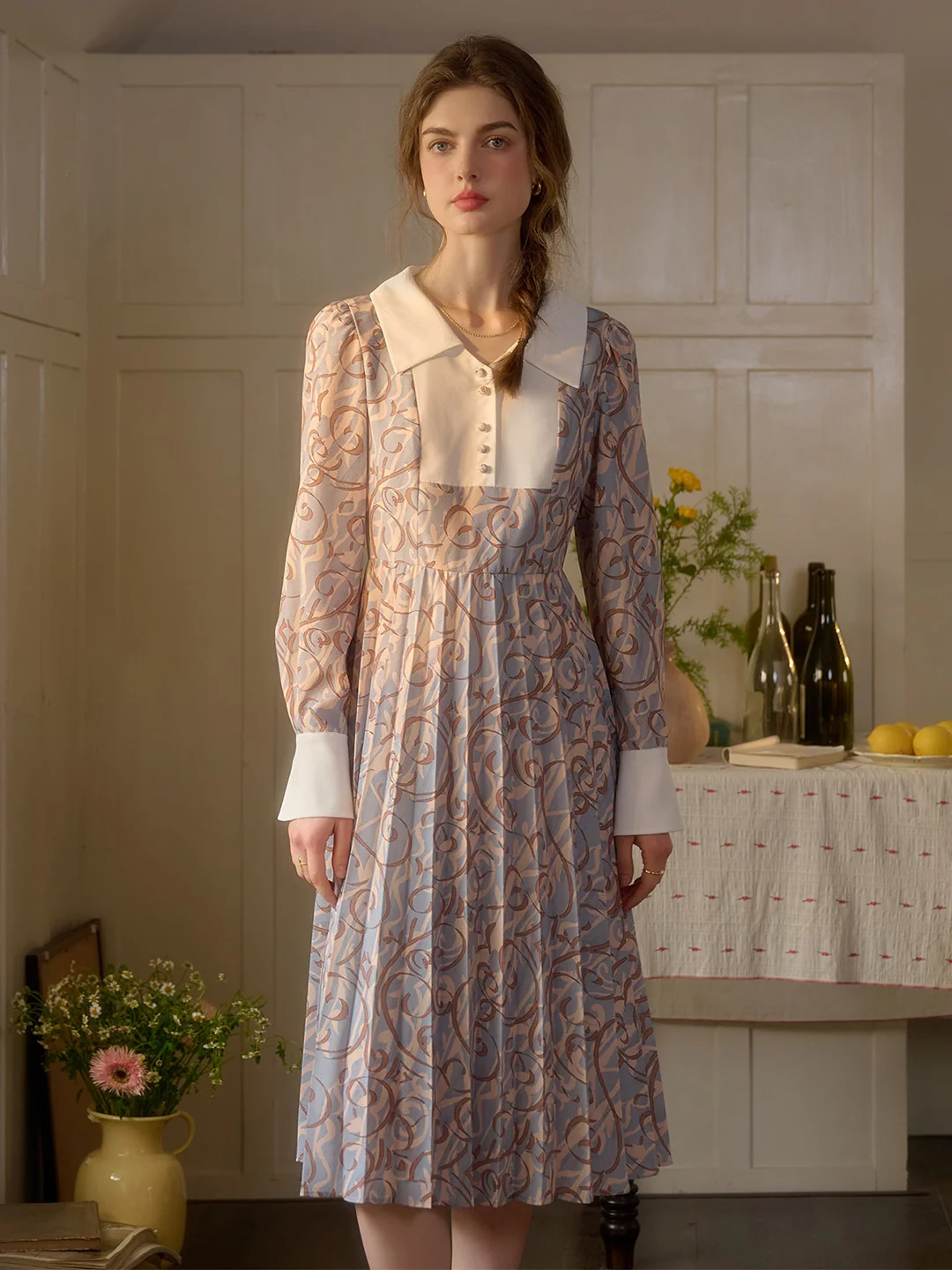 【Final Sale】Paula V-Neck Floral Dress
