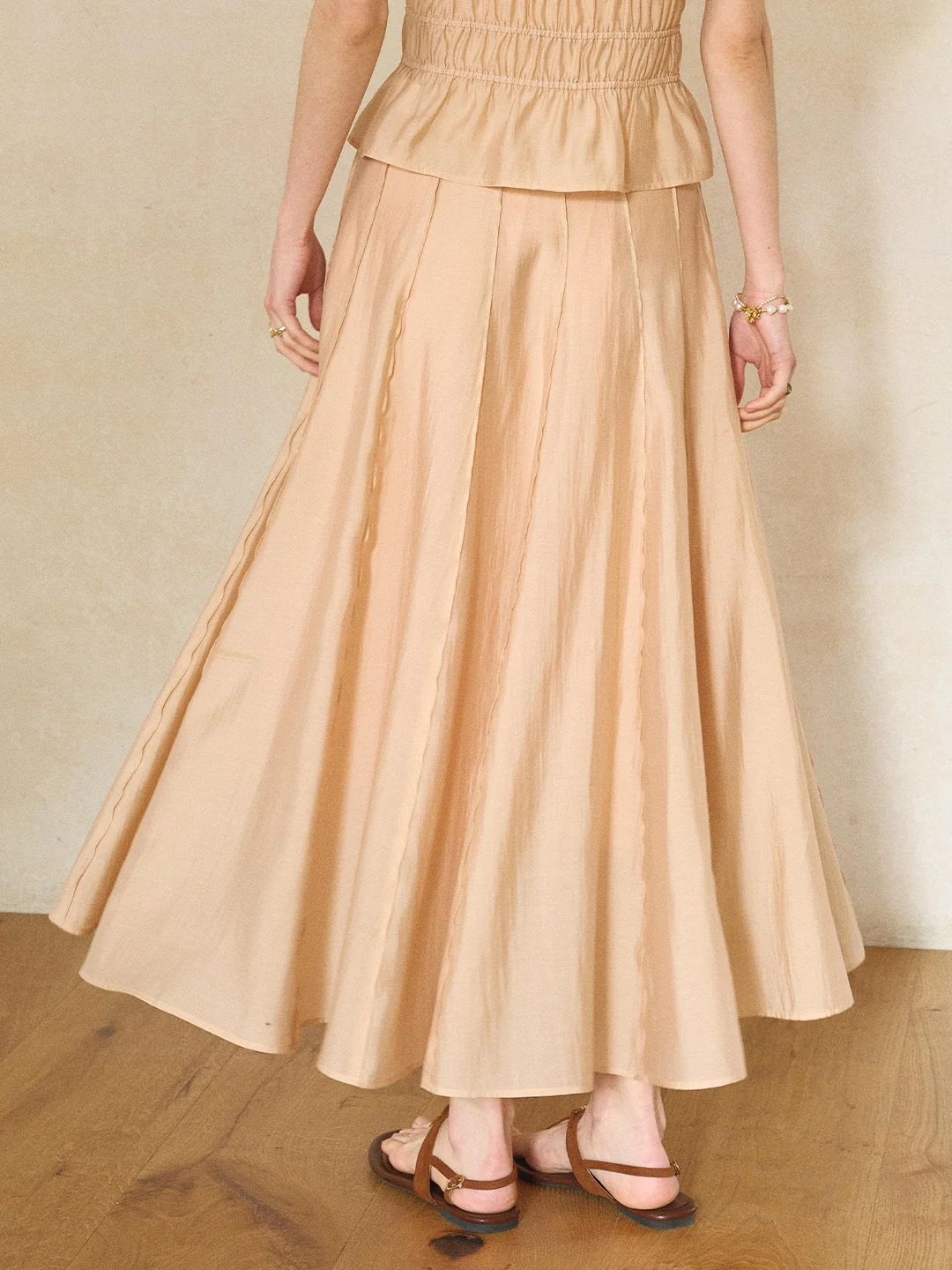 Winter Light Lyocell Maxi Skirt