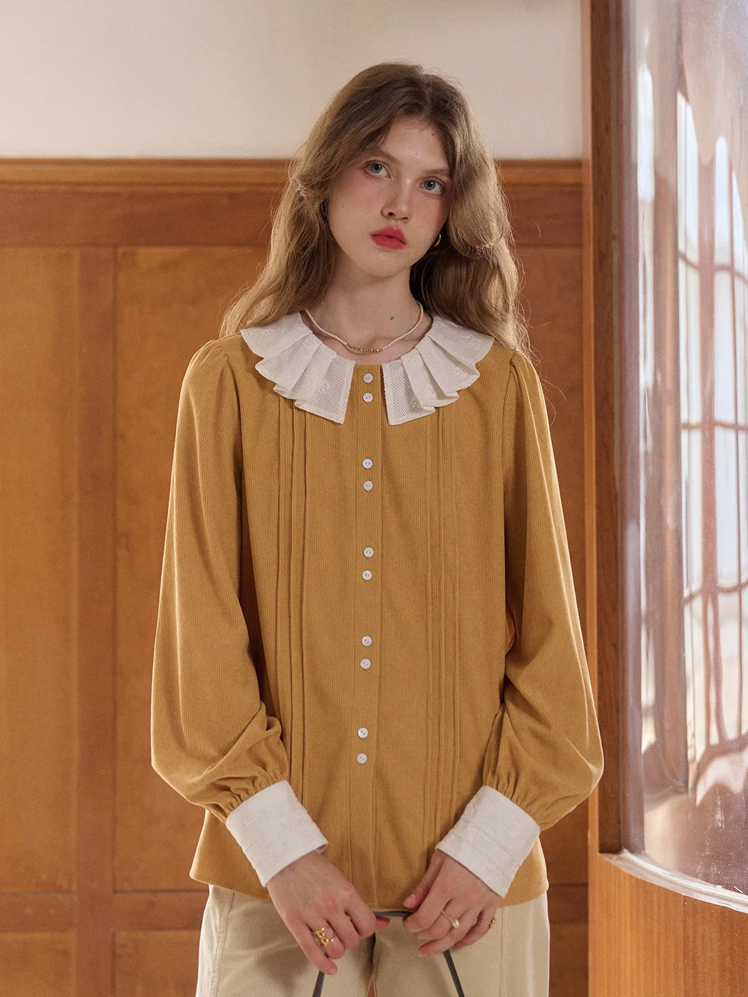 【Final Sale】Braelynn Peter Pan Collar Blouse