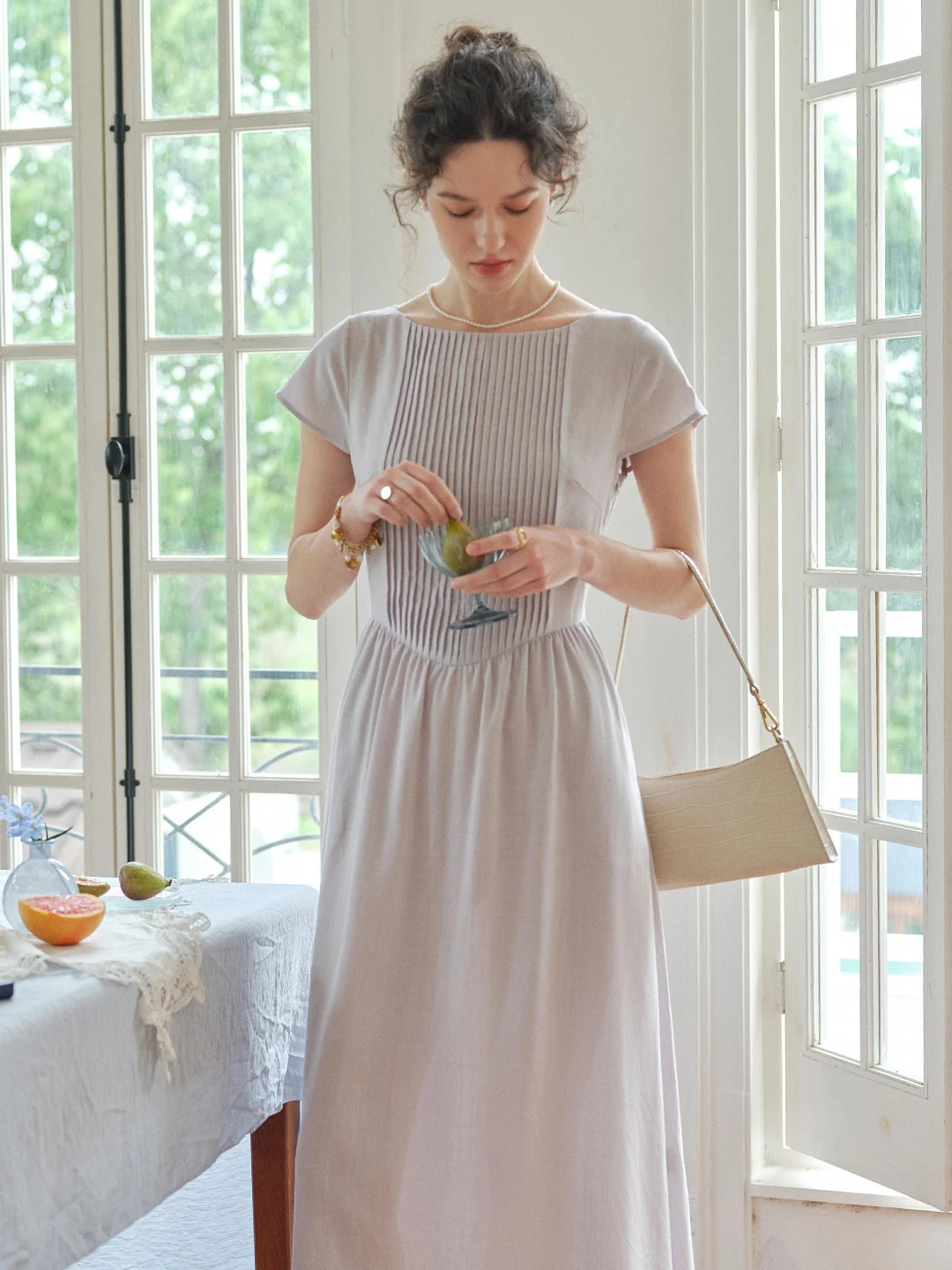 Zariah Round Neck Simple Dress