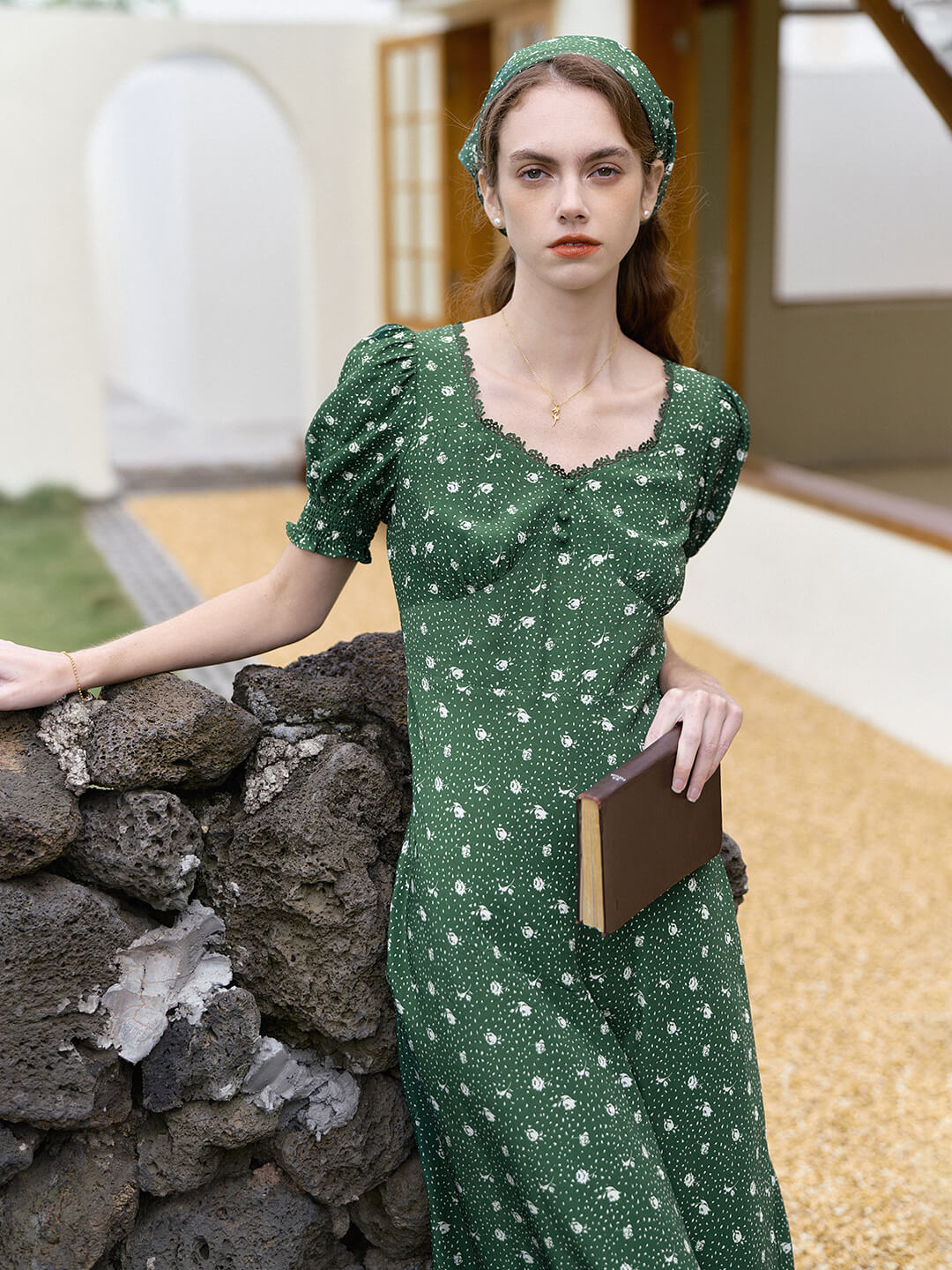 Madeleine Eco-fabric Puff Sleeve Dress