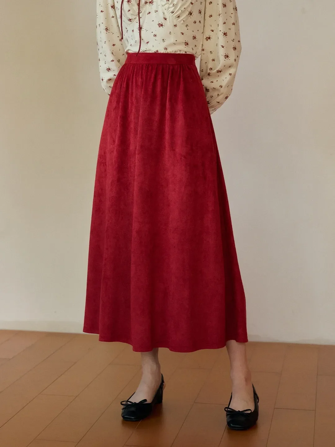 Della Retro Red Skirt