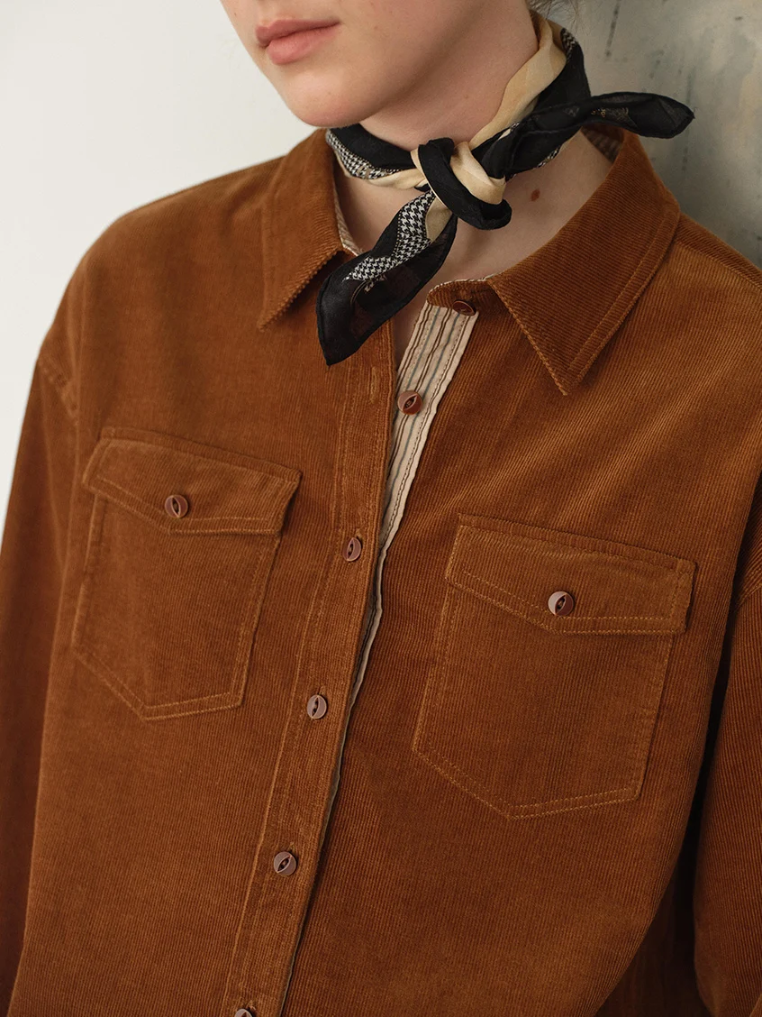 Zosia 100% Cotton Dual-Pocket Shirt