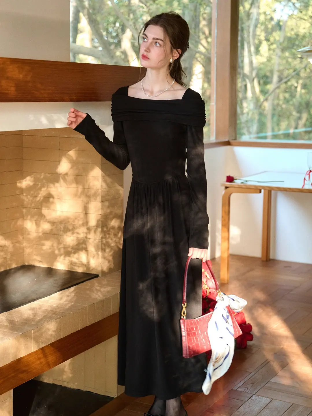 Judith Square Neck Cotton Dress