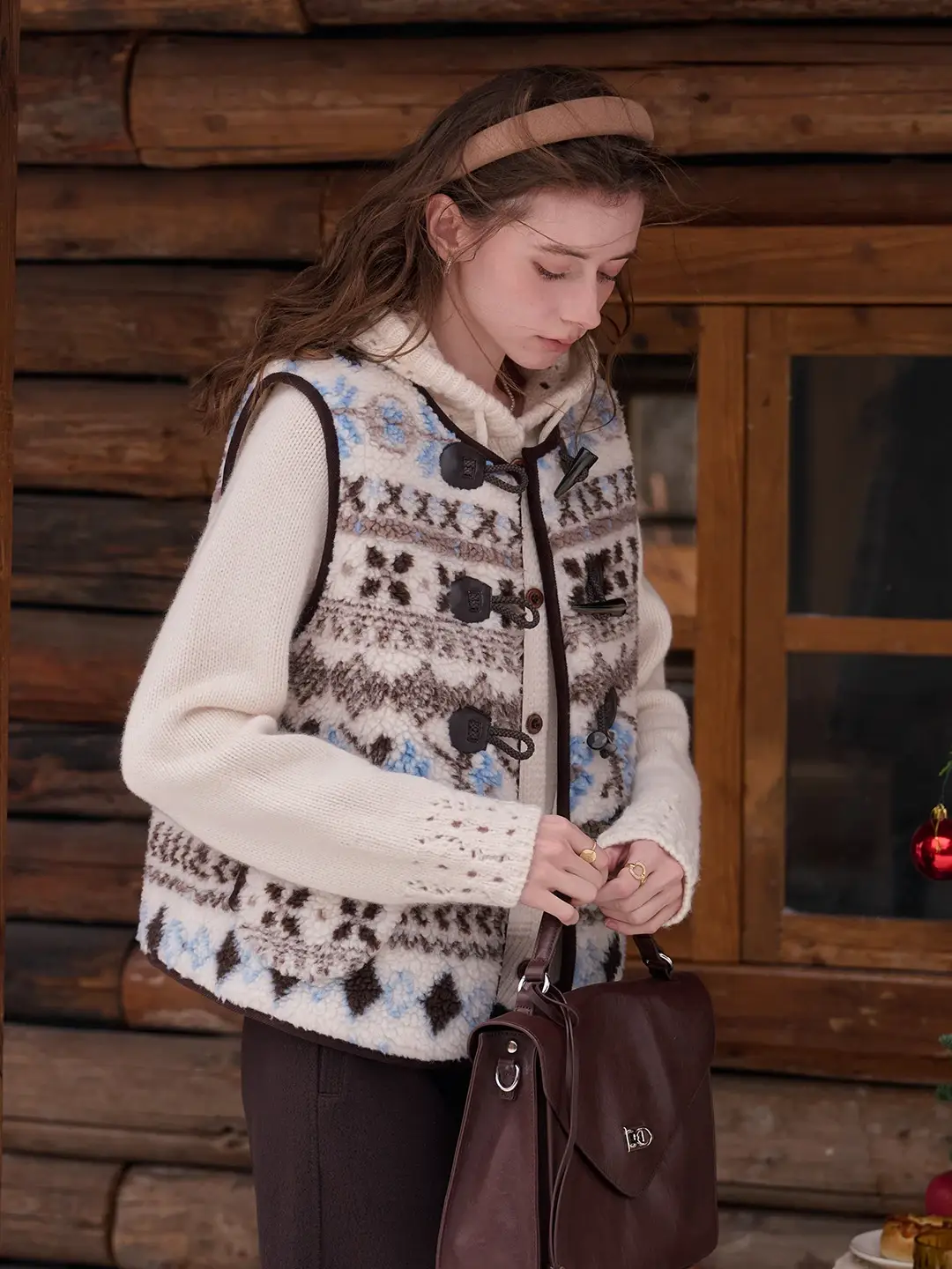 Kamari Round Neck Fair Isle Vest