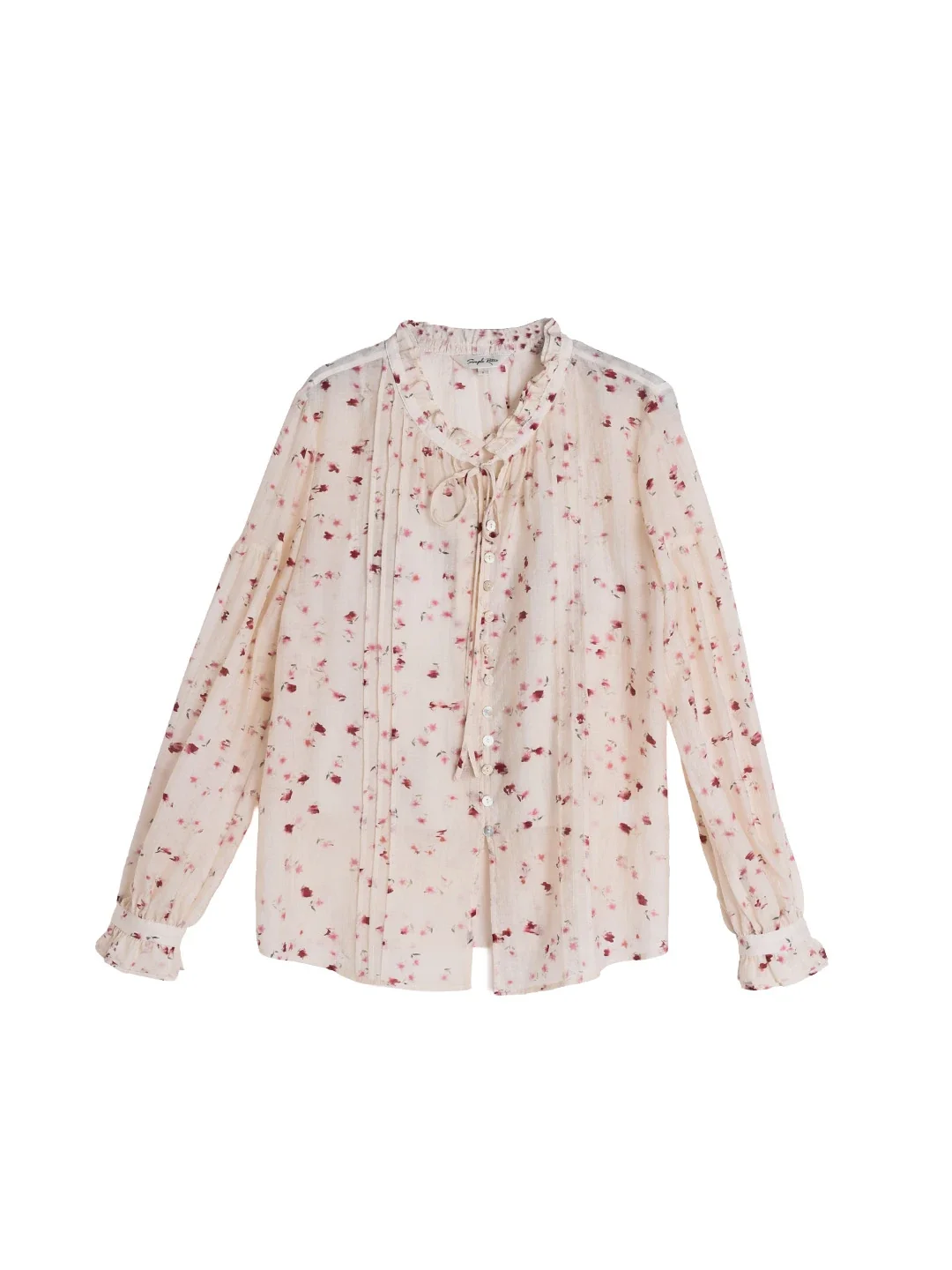 Layne Lace Collar Floral Blouse