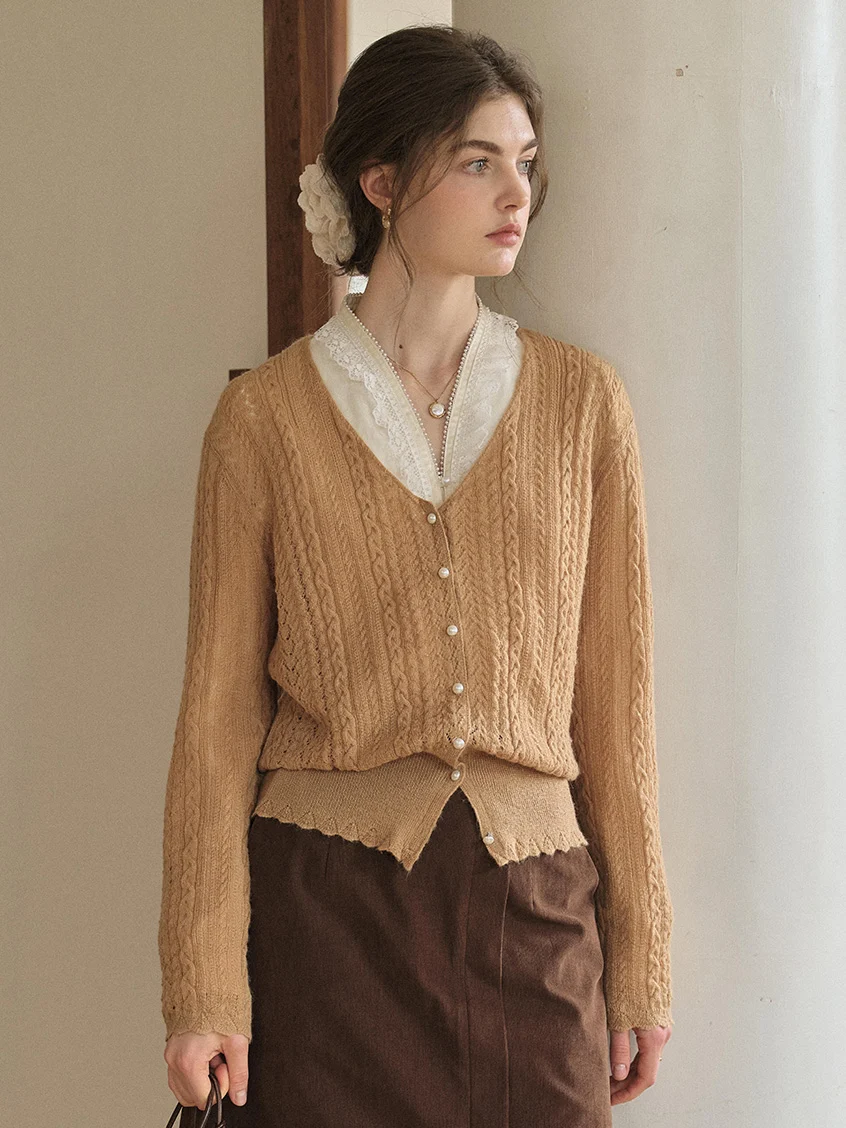 Giunone Mohair-Merino Revival Cardigan