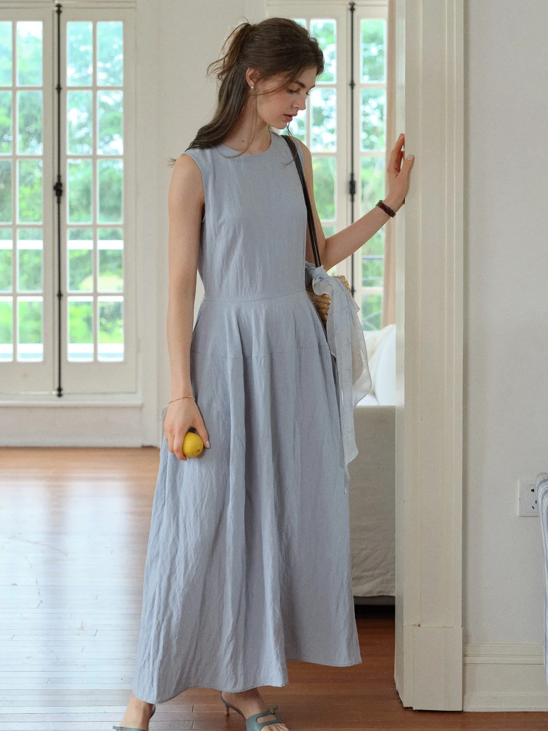 Maci Round Neck Simple Dress