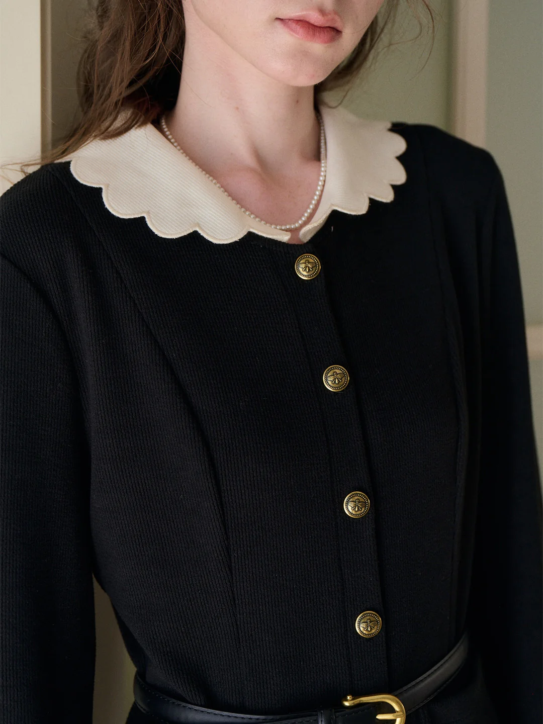 Noemi Peter Pan Collar Maxi Dress