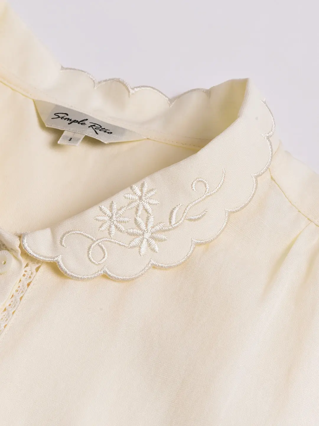 Xyla Peter Pan Collar Hemp Blouse