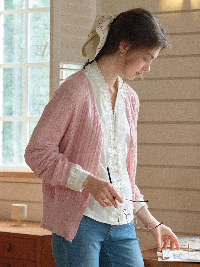 Giunone Mohair-Merino Revival Cardigan